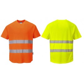 Tricou Mesh baza gatului - Reflectorizant